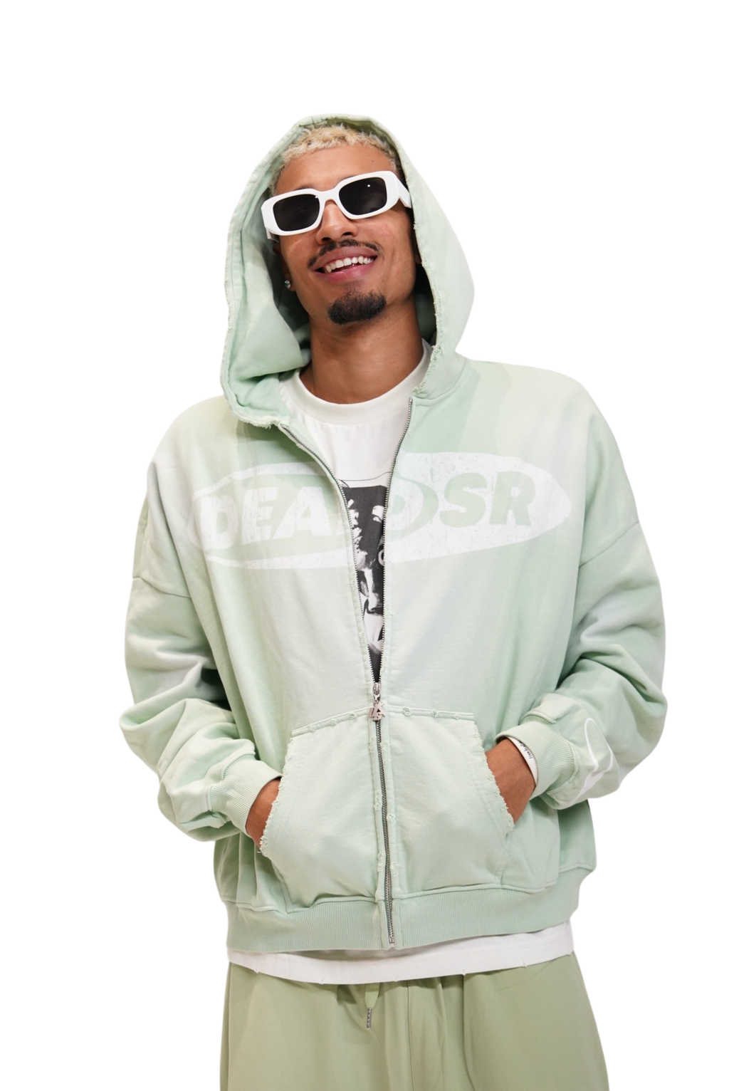 Dead SR Zip Up - Sea Foam Green