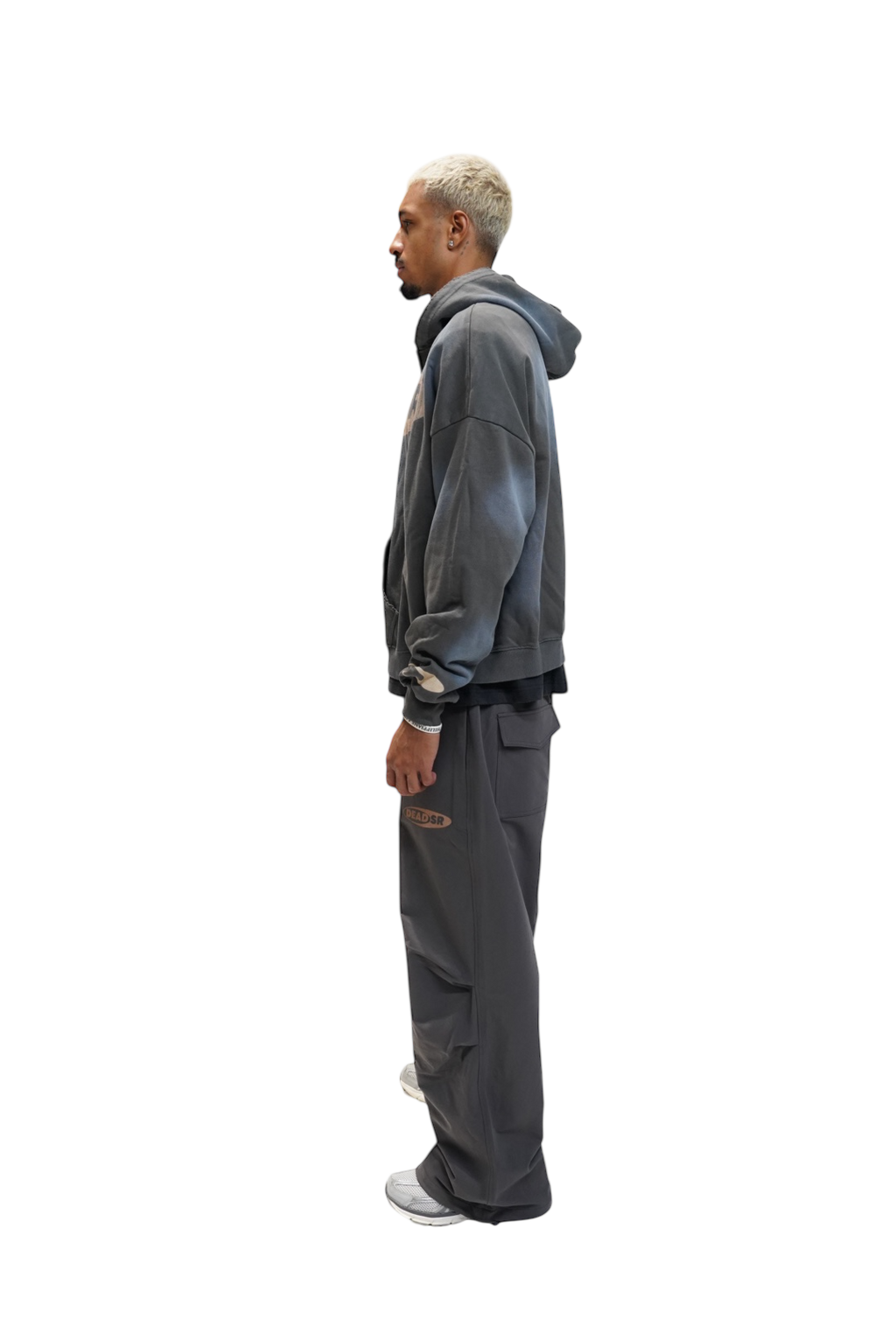 Dead SR Nylon Track Pants - Charcoal