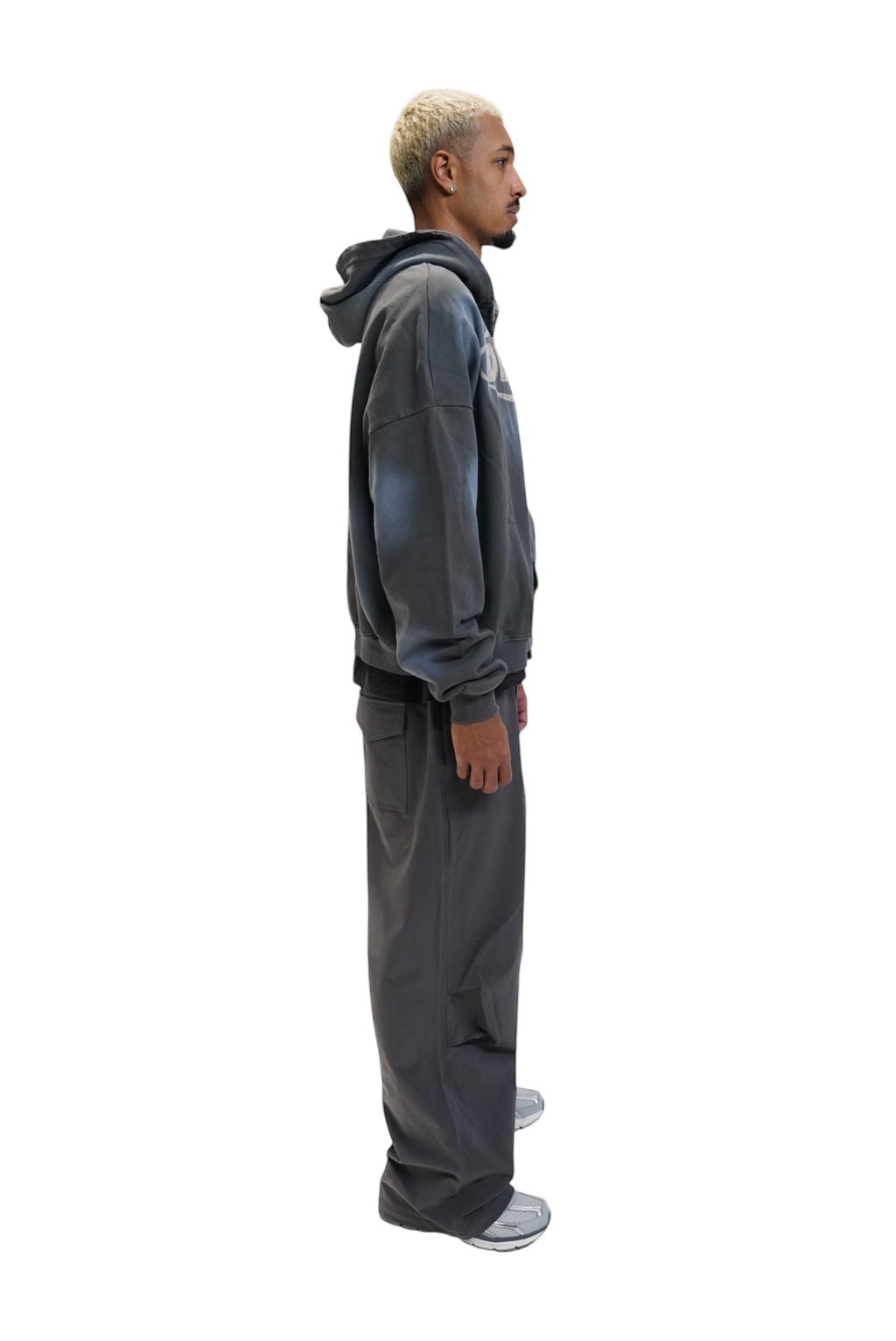 Dead SR Nylon Track Pants - Charcoal