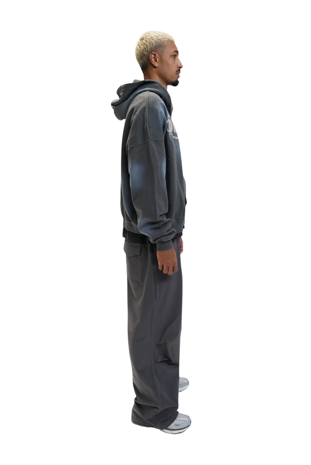 Dead SR Nylon Track Pants - Charcoal
