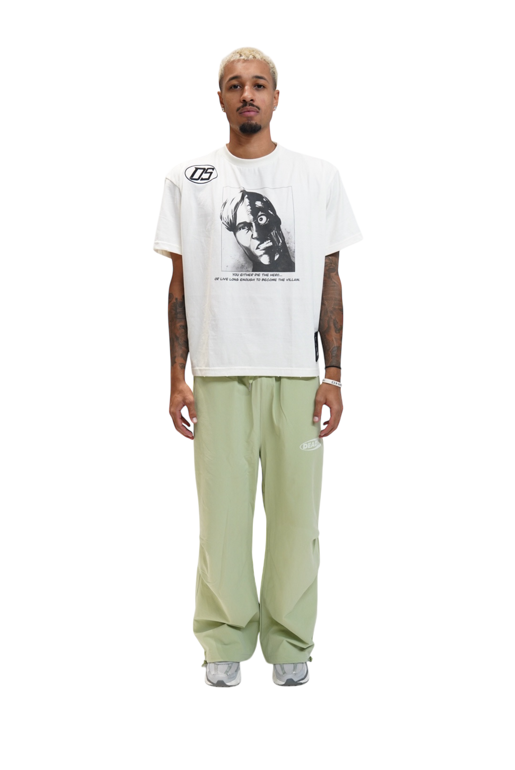 Dead SR Nylon Track Pants - Sea Foam Green