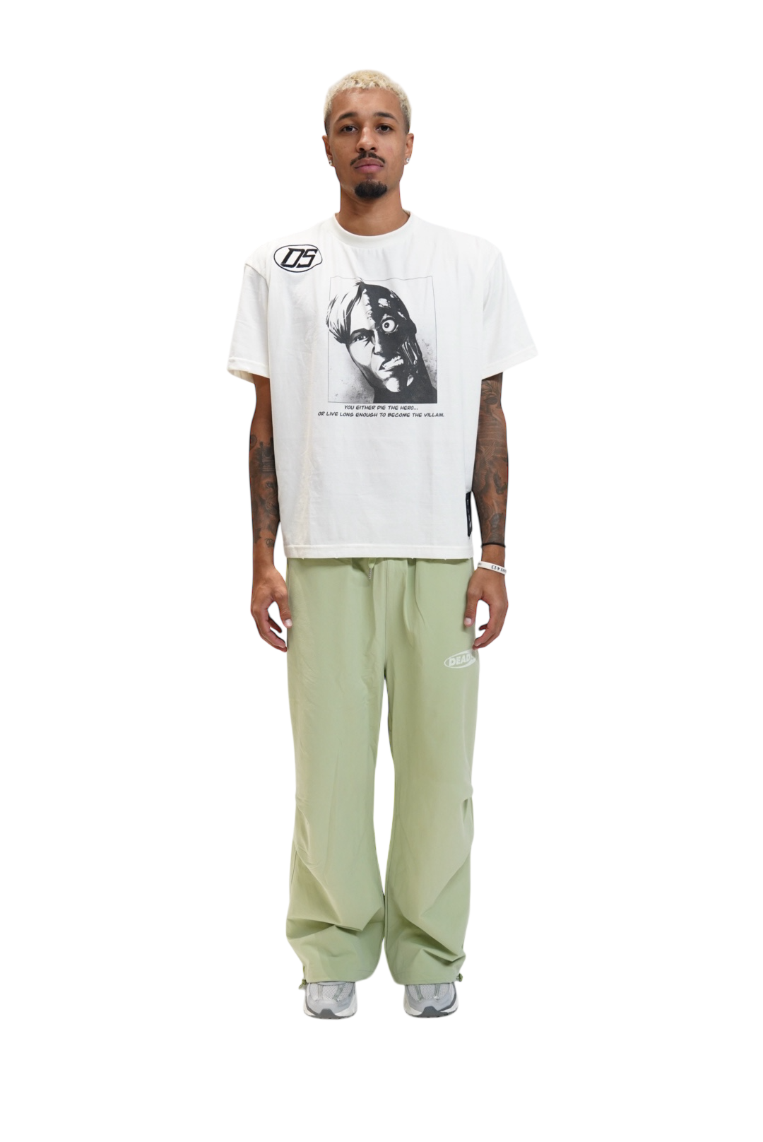 Dead SR Nylon Track Pants - Sea Foam Green