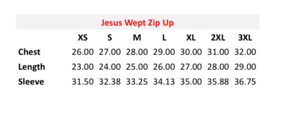 Jesus Wept Hoodie